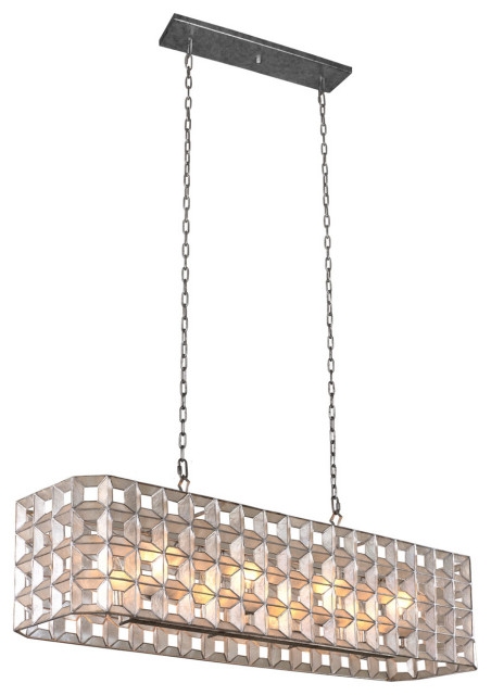 Prado 46" Island - Transitional - Kitchen Island Lighting - By Ownax ... throughout Unveiling the Prado 12x14" 8-Light Island Light A Design Deep Dive