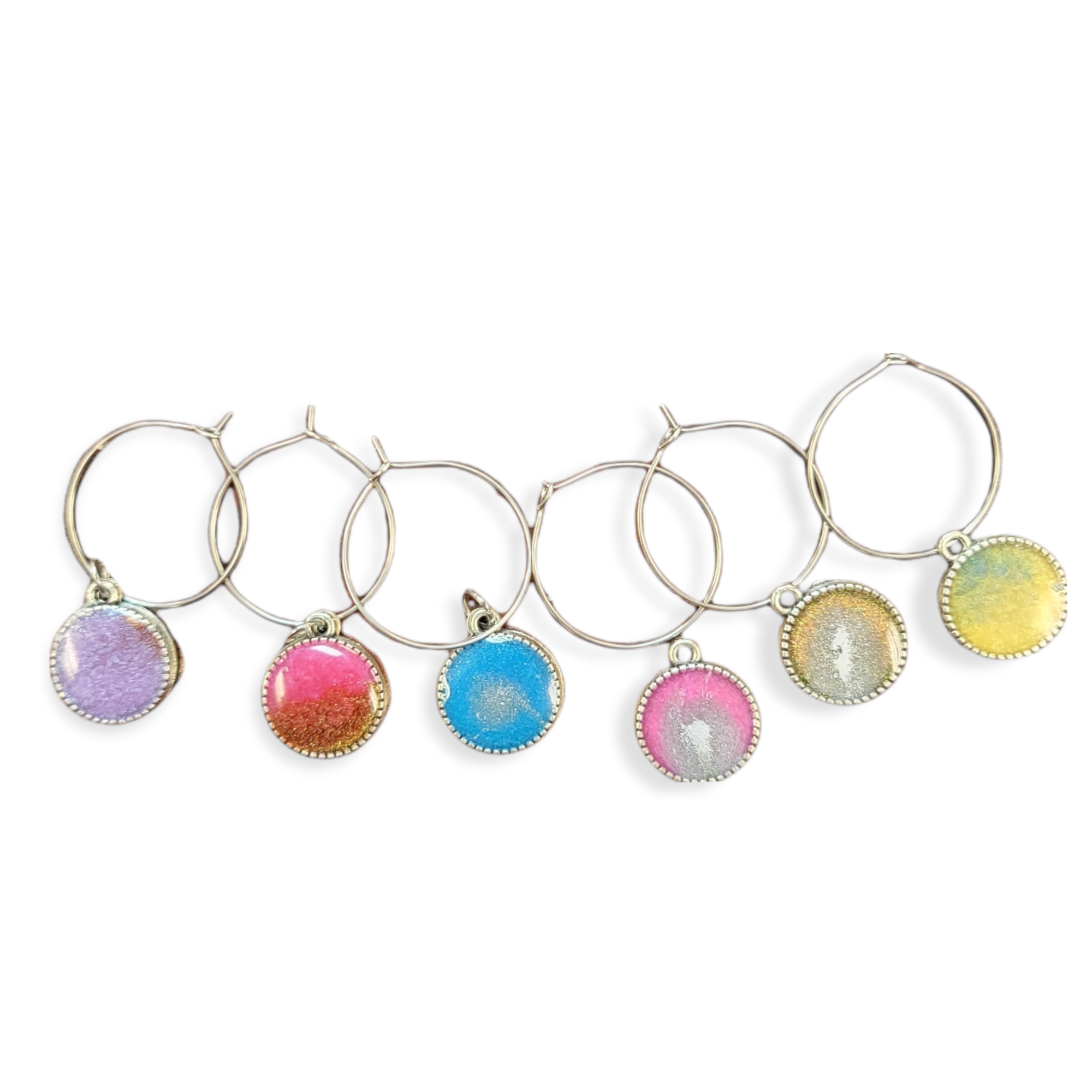 Resin Art Wine Charm Sets - Ciao Bella Jewelry throughout The Speckled Gray Secret Unlocking the Charm of the Ciao Bella Dresser