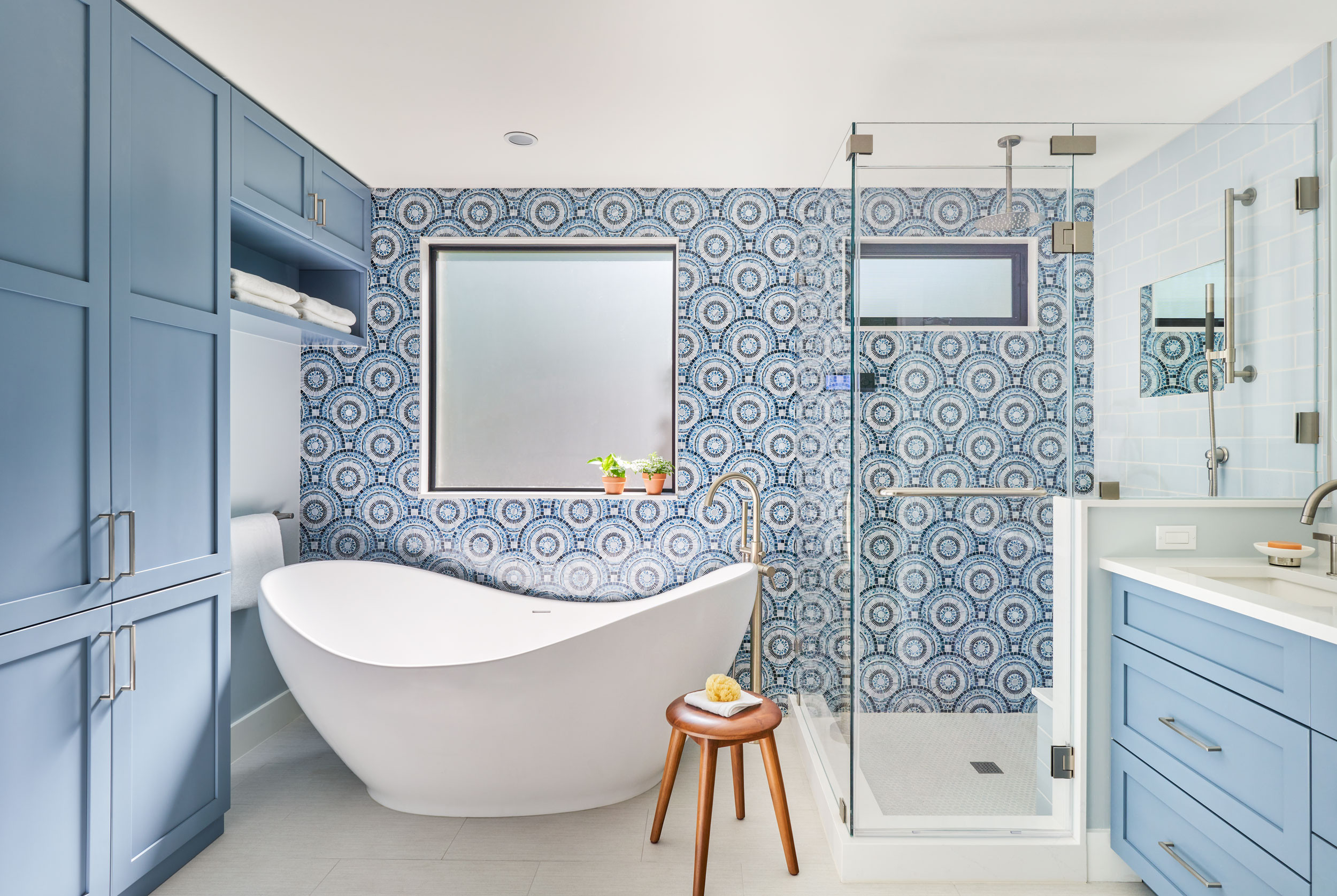 Revamp Your Bathroom: Top Tile Patterns To Consider - Ryann Reed Design ... intended for