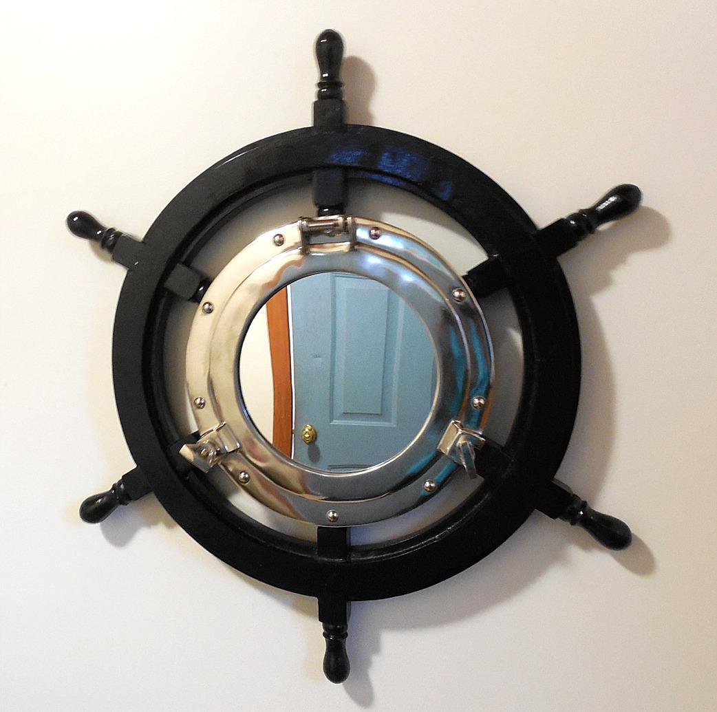 Robin's Dockside Shop - Ships Wheel Porthole Mirrors pertaining to