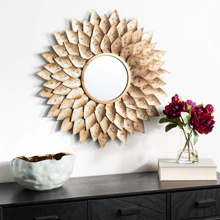 Safavieh Home Lana Gold Flower Sunburst 27-Inch Decorative Accent ... for Elevate Your Decor A Deep Dive into the Lana Sunburst Mirror Gold