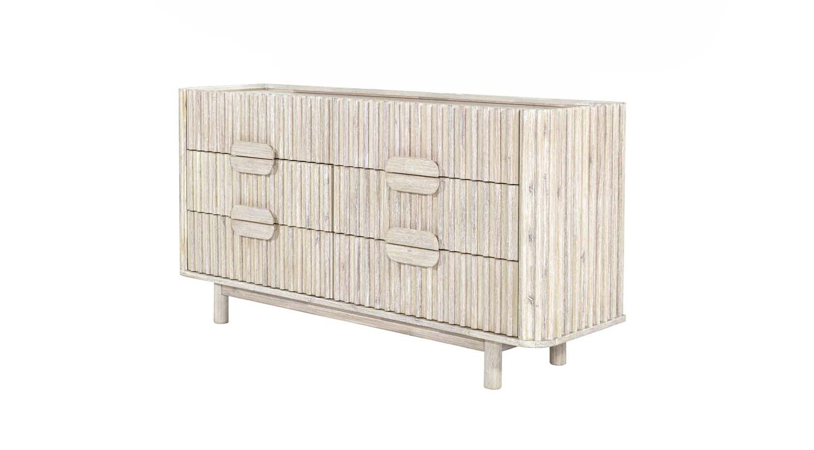 Serene 6 Drawer Dresser - Wood N Tassel Home with