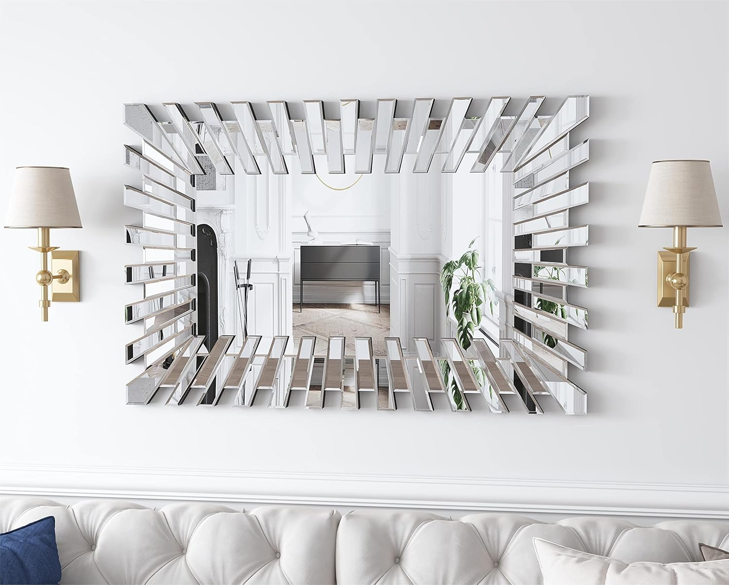 Shyfoy Large Wall Mirrors Decorative Mirror For Living Room Wall Decor ... for