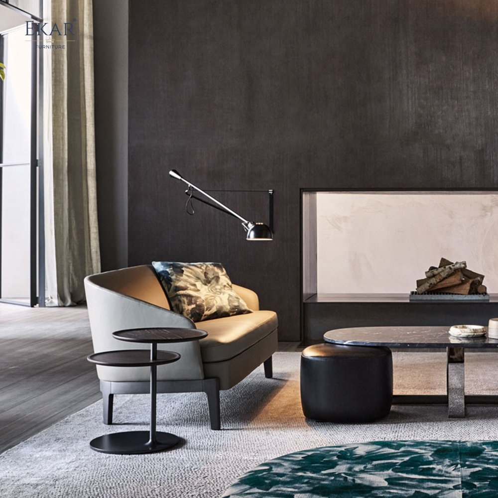 Sleek Matte Black Sparkle Painted Solid Steel Corner Table intended for