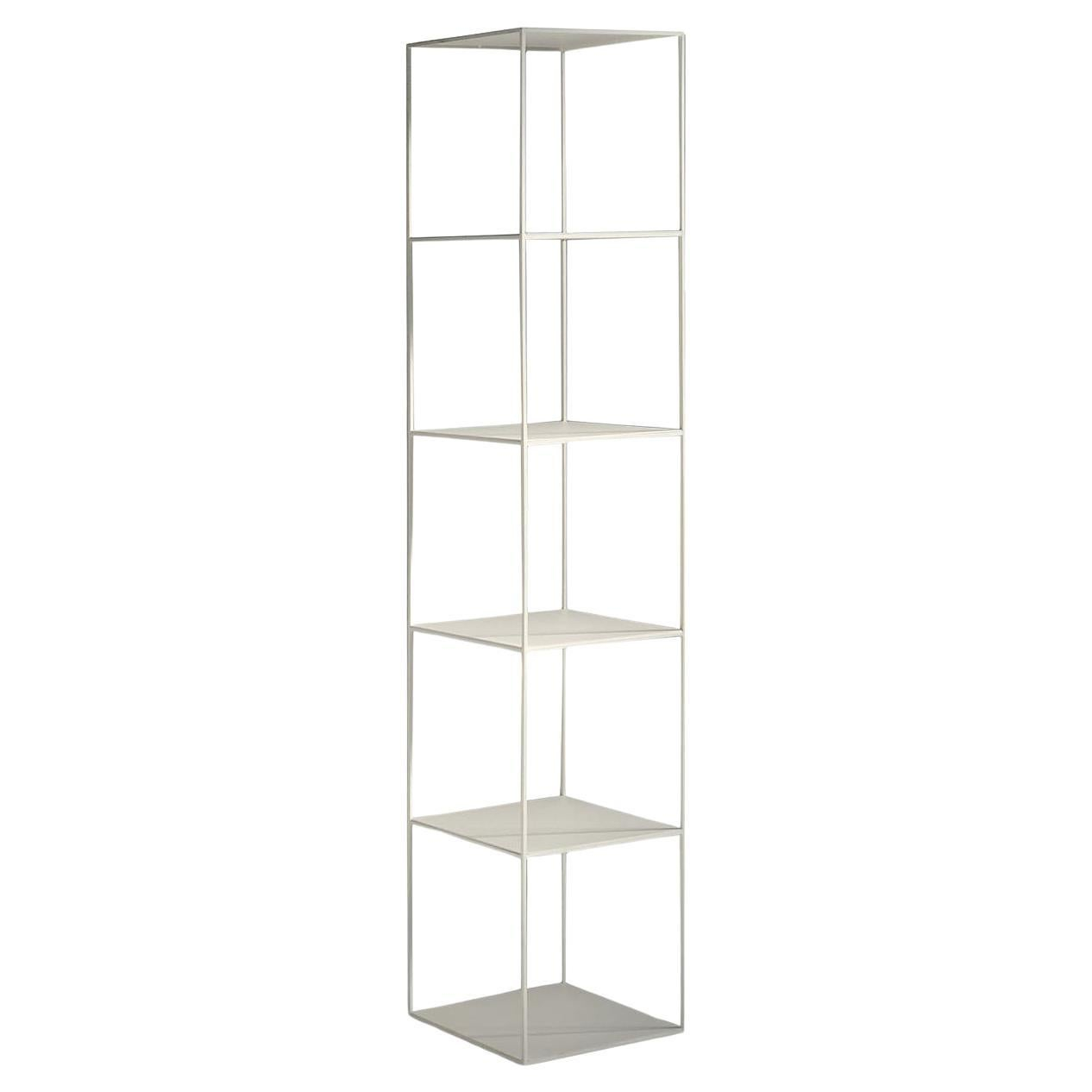 Slim Irony Column White Copper Shelving Unit By M. Peregalli For Sale ... within Discover the Elegance of the Dublin High Shelving Unit in Pure White