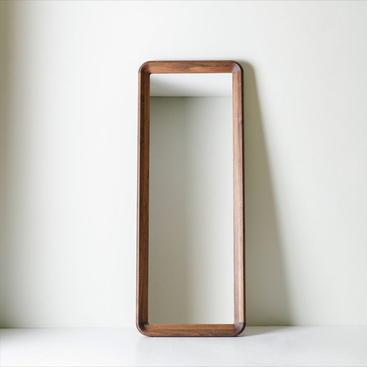 The Simple Mirror Walnut | Mirror, Mirror Frames, Simple intended for The Enduring Charm of Walnut Rectangle Mirrors in Home Design