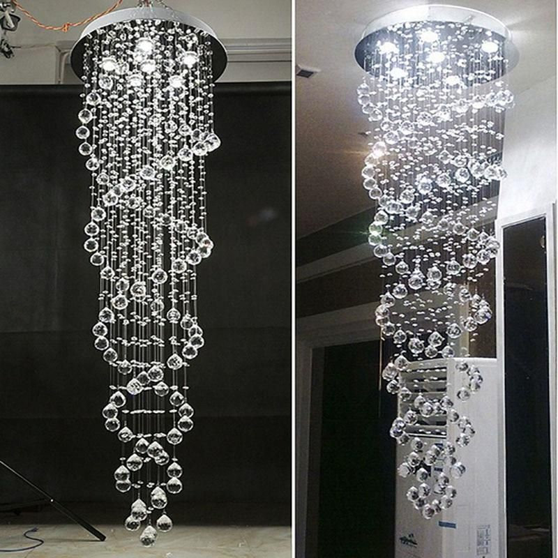 This Stunning Double Spiral Crystal Chandelier Is Perfect To Place As A ... in