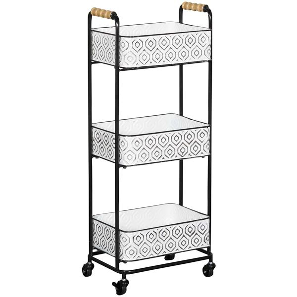 Three Tier Metal Cart | 8B1789 | Afw.com with