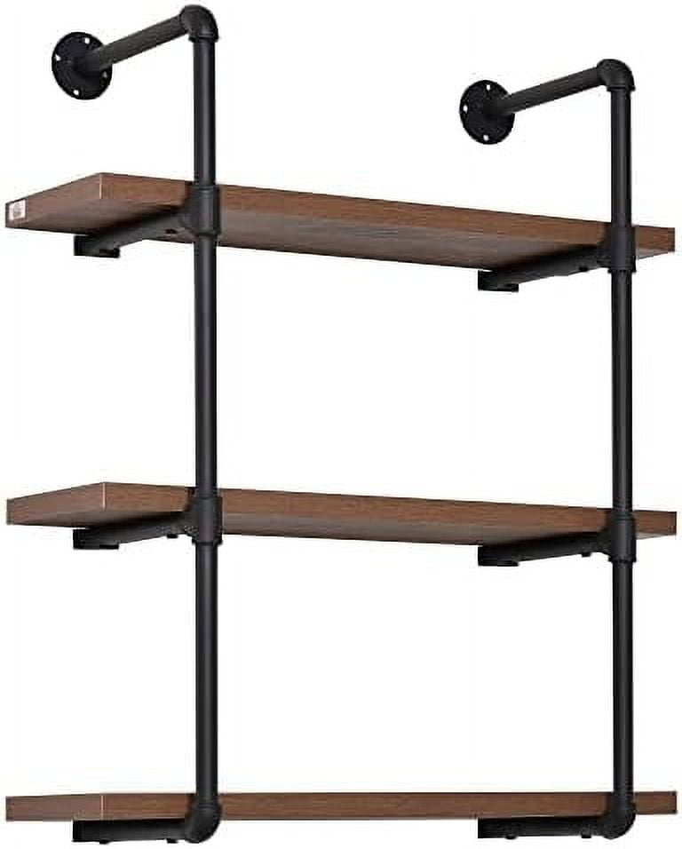Tjunbolife 4-Tier Industrial Pipe Shelves Floating Wall Mounted ... regarding Maximizing Space and Style with 4-Tier Industrial Pipe Shelves