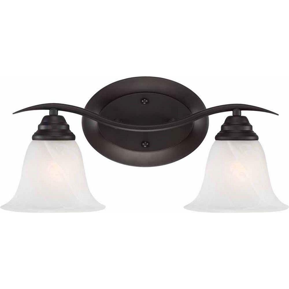 Volume Lighting Trinidad 2-Light Antique Bronze Bath Vanity Light-V5232 ... for