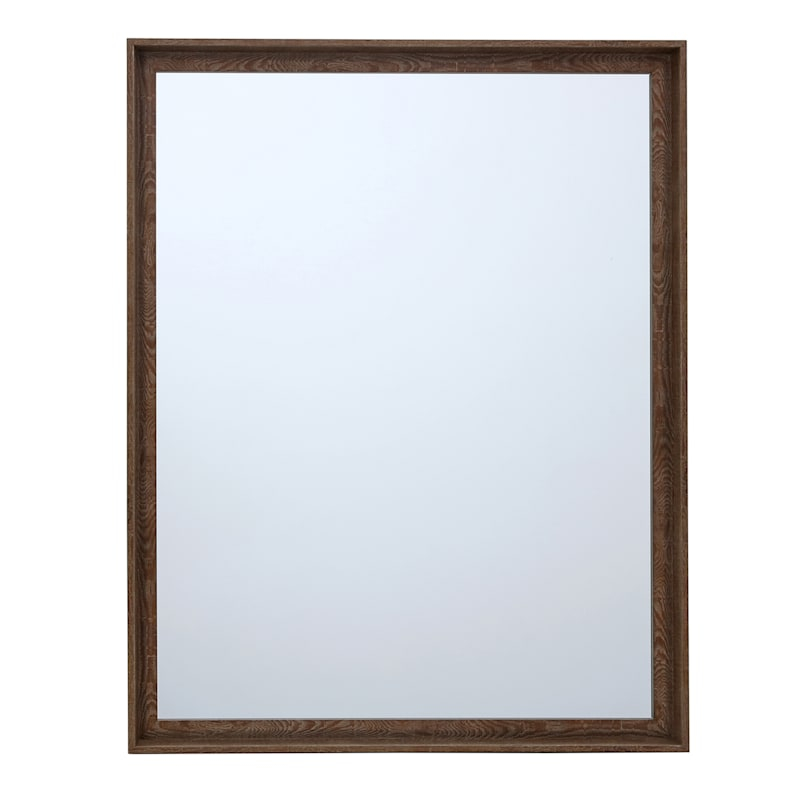 Warm Walnut Rectangle Wall Mirror, 22X28 in The Enduring Charm of Walnut Rectangle Mirrors in Home Design