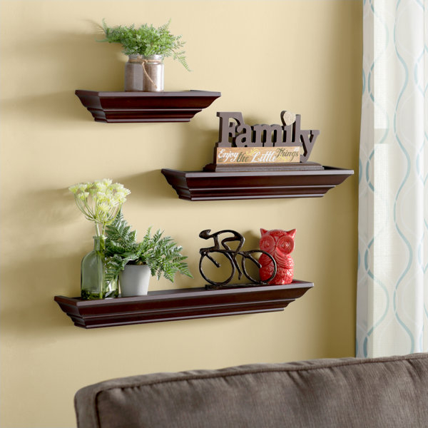 Willey 3 Piece Wall Shelf Set &Amp; Reviews | Birch Lane inside