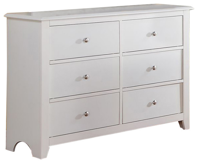 Wooden 6 Drawers Dresser - Transitional - Dressers - By Simple Relax ... with regard to Elevate Your Storage Solutions with the Peridot 6 Drawer Dresser