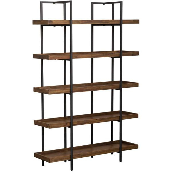 Yellowstone Open Bookcase | Metal Shelves, Contemporary Bookcase ... regarding The Yellowstone II Shelf A Perfect Blend of Form and Function