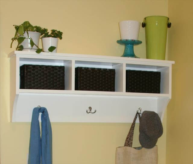 10 Diy Entryway Decor And Storage Ideas inside Styling Your Entryway The Practicality of a White Shelf with Hanger