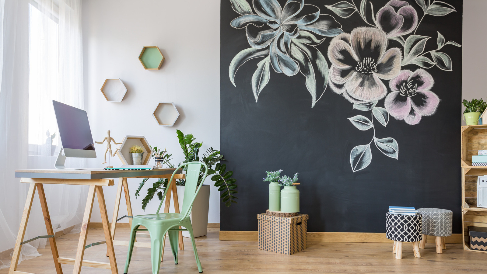 15 Creative Ideas For Chalkboard Wall Art intended for