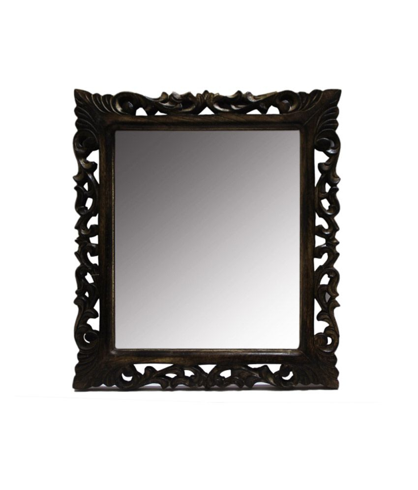 15 The Best Medium Brown Wood Wall Mirrors throughout Your Guide to Choosing and Placing a HomeRoots Brown Wood Frame Wall Mirror
