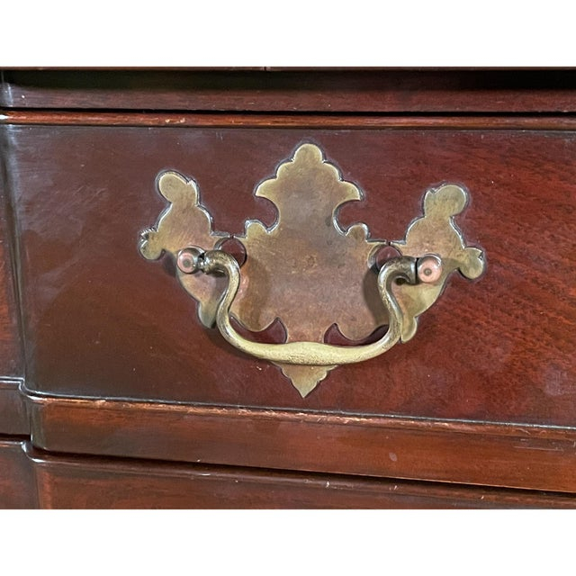 1980S Mahogany Ball And Claw Blockfront Chest Of Drawers | Chairish with regard to