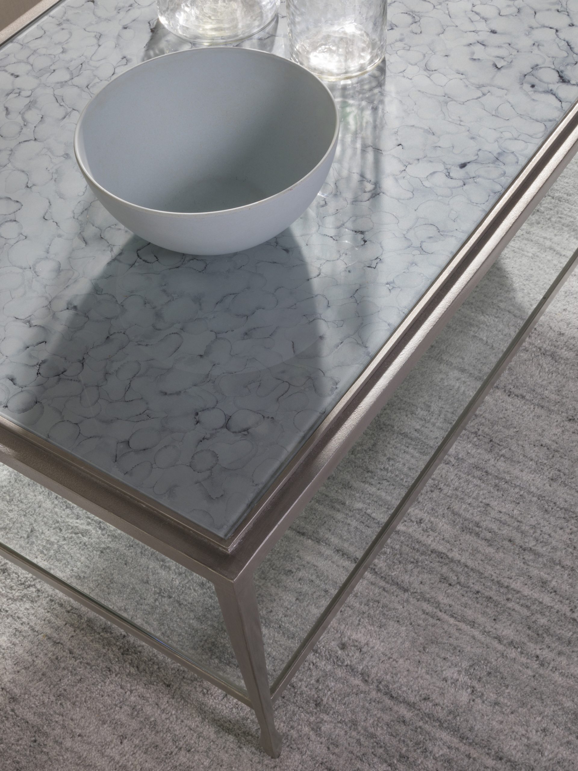 2213-945C | Sashay Silver Rectangular Cocktail Table | Signature throughout