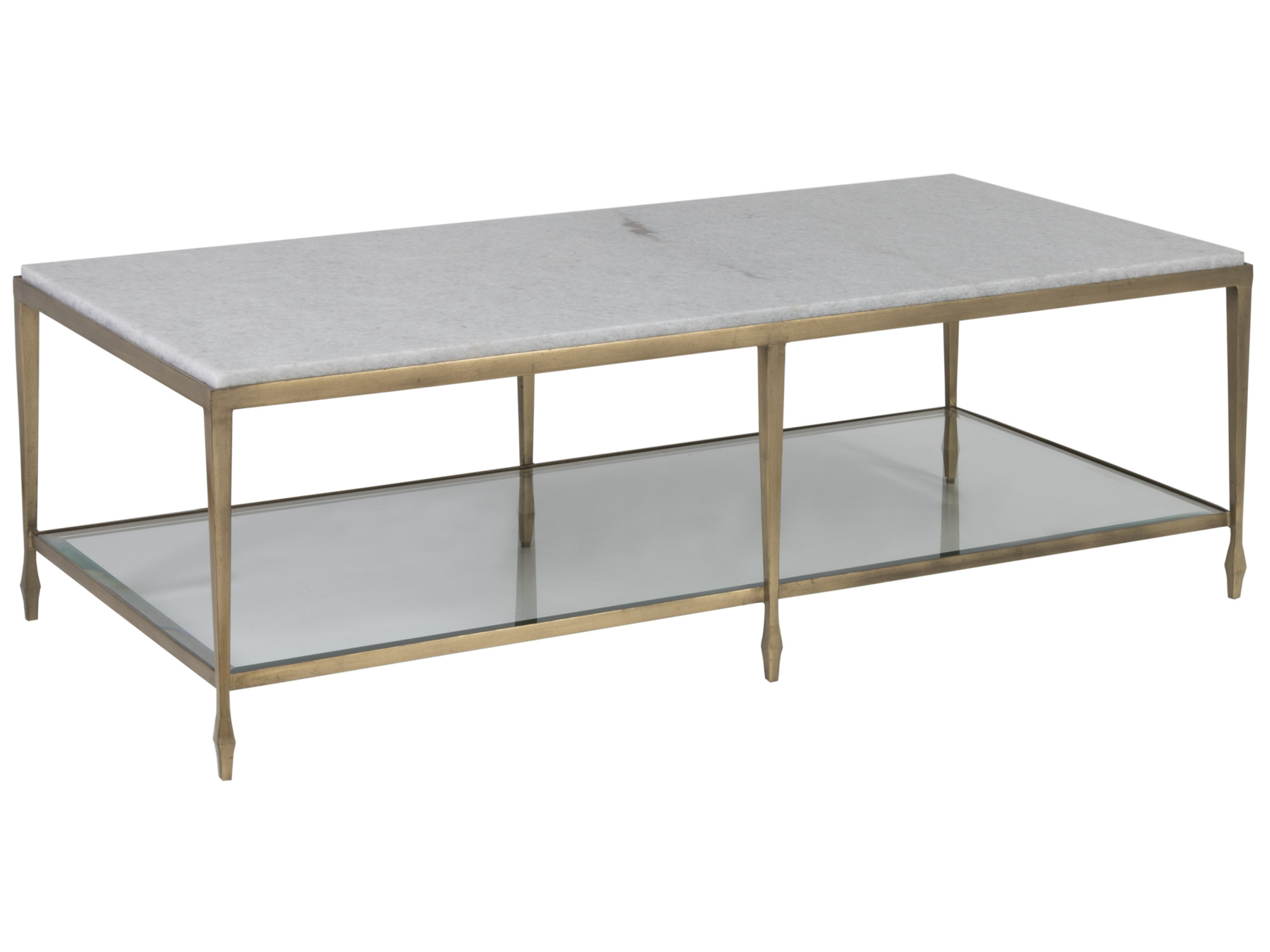 2214-945 | Sashay Gold Rectangular Cocktail Table | Signature within Exploring the Aesthetics and Functionality of the Sashay Gold Slim Etagere