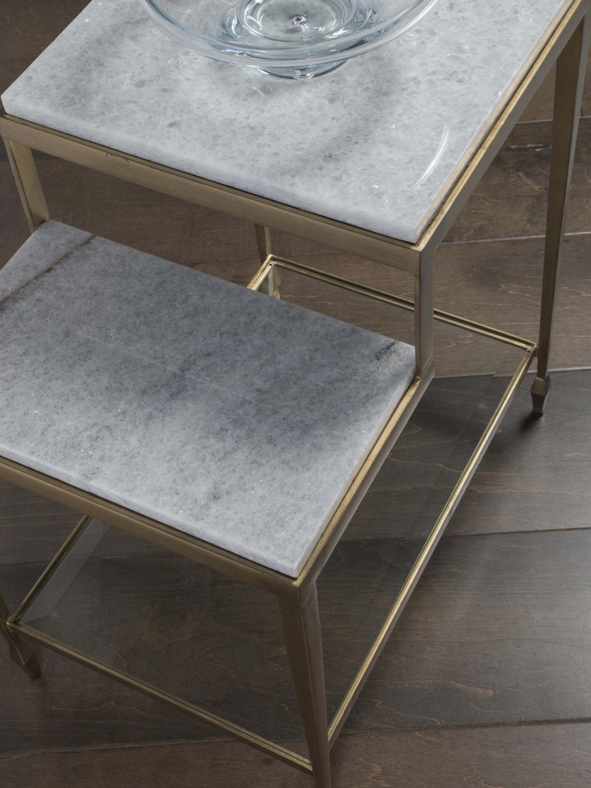 2214-955 | Sashay Gold Rectangular End Table | Signature Designs| for