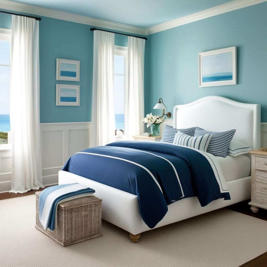 28 Dreamy Blue And White Bedroom Ideas To Beautify And Transform Your ... pertaining to