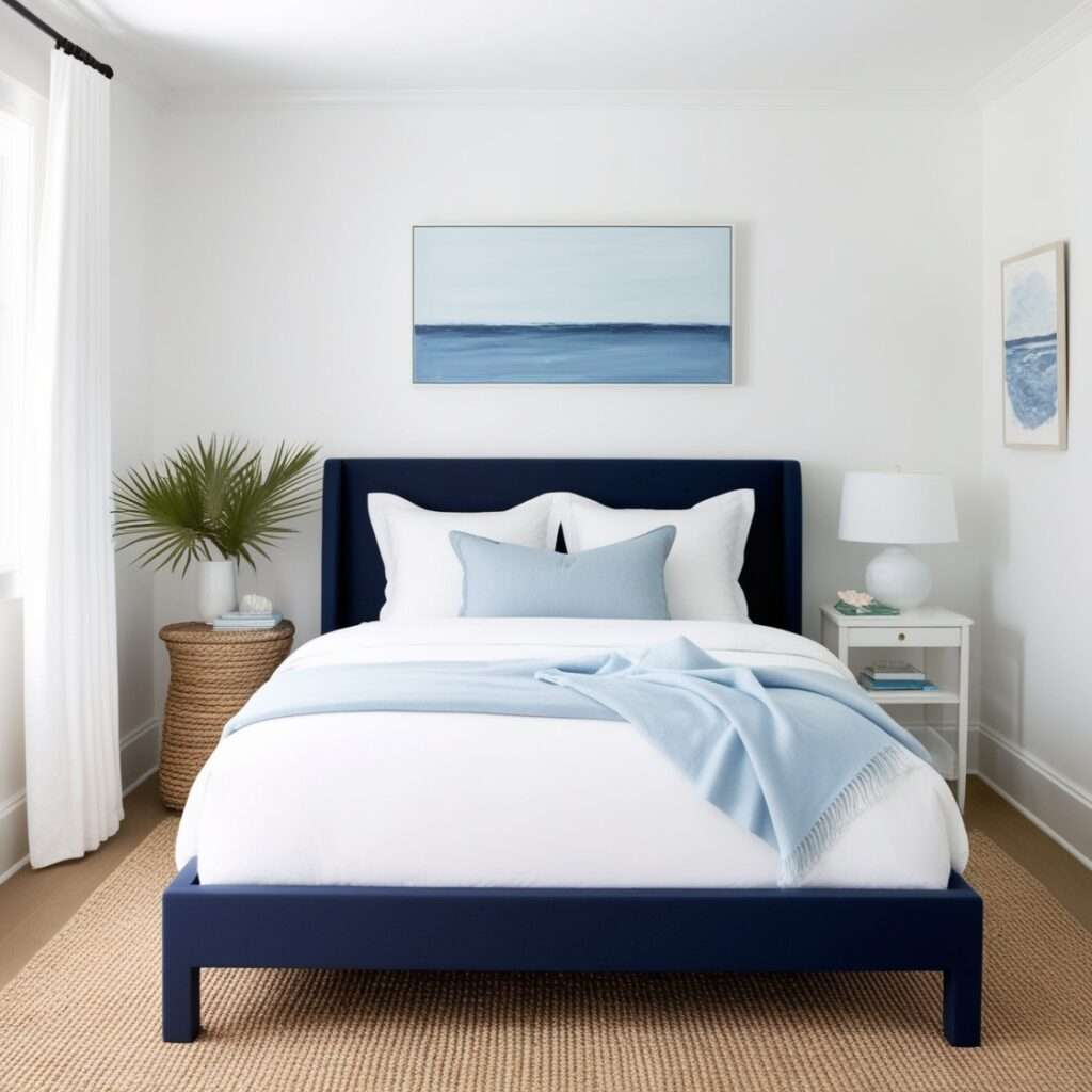 28 Dreamy Blue And White Bedroom Ideas To Beautify And Transform Your ... with regard to
