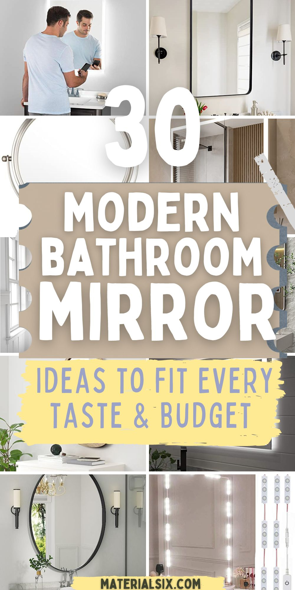 30 Bathroom Mirror Ideas & Designs To Elevate Your Space throughout