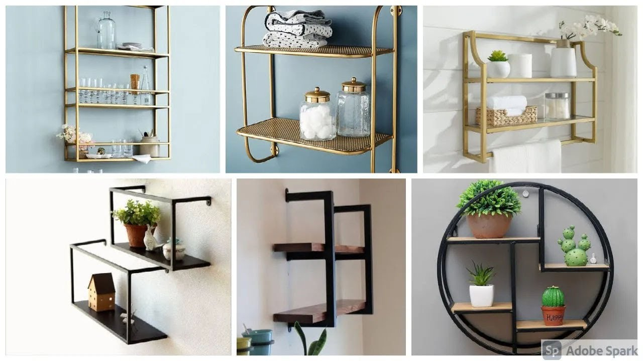 75 Metal Wall Mounted Shelves To Decorate Your Wall - Youtube for