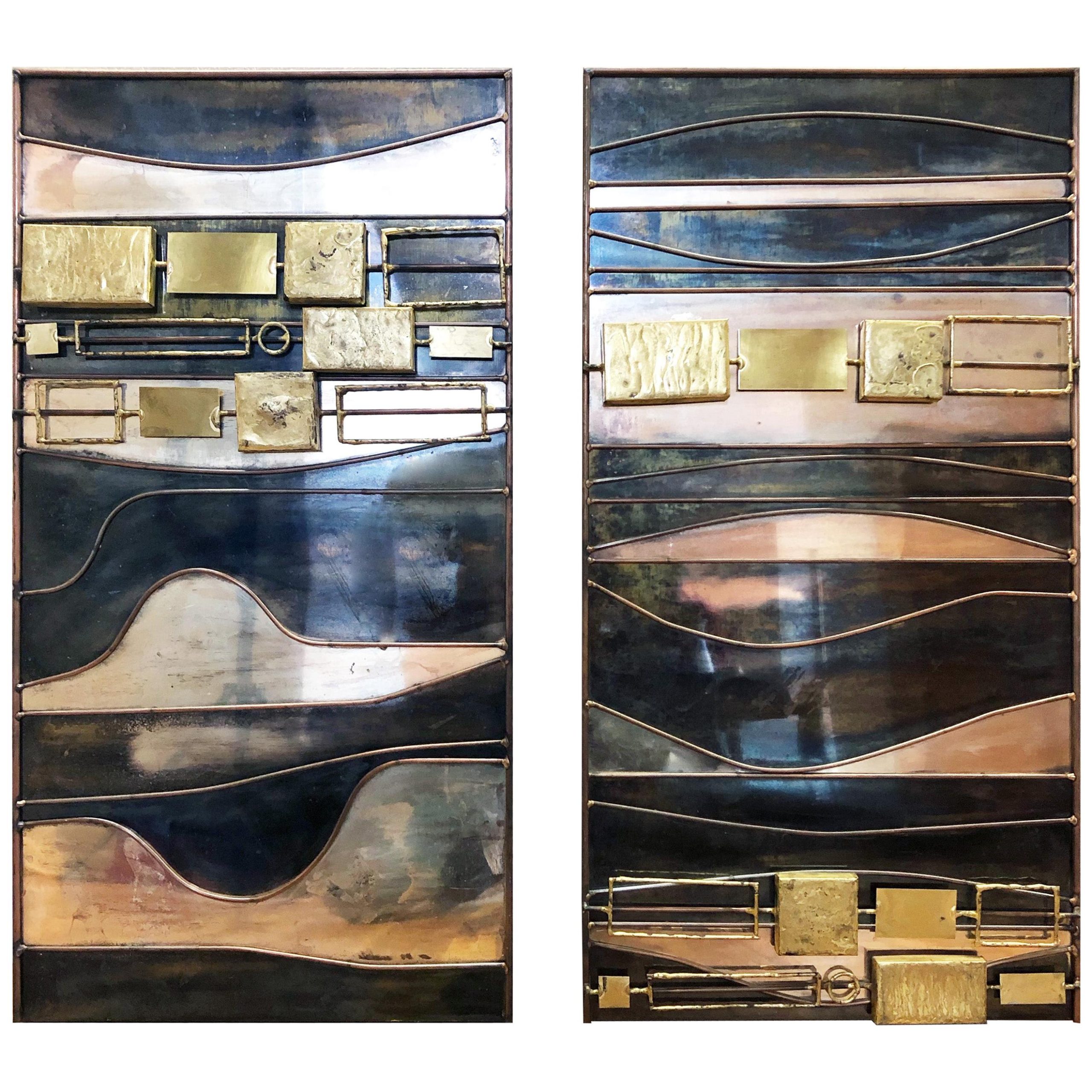 Abstract Metal Wall Sculpture At 1Stdibs | Metal Wall Sculpture Abstract within Discovering the Unique Charm of Mixed Metal Wall Art
