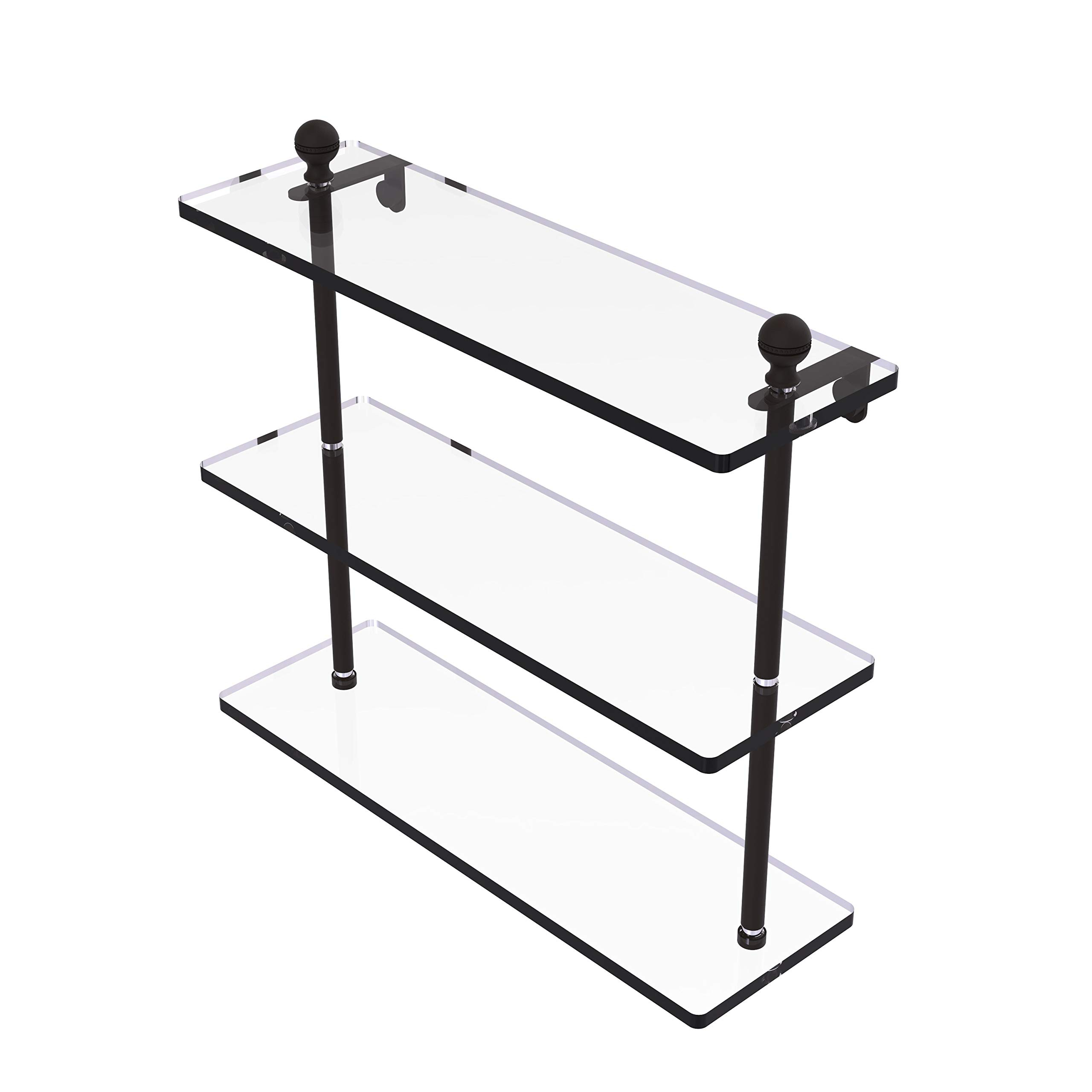 Allied Brass Ma-5/16 Mambo Collection 16 Inch Triple Tiered Glass Shelf ... in Expert Tips for Installing and Maintaining Your Allied Brass 16" Triple Tiered Glass Shelf