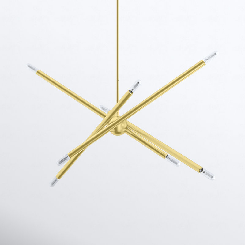 Allmodern Poco 8 - Light Sputnik Modern Linear Chandelier & Reviews ... with regard to