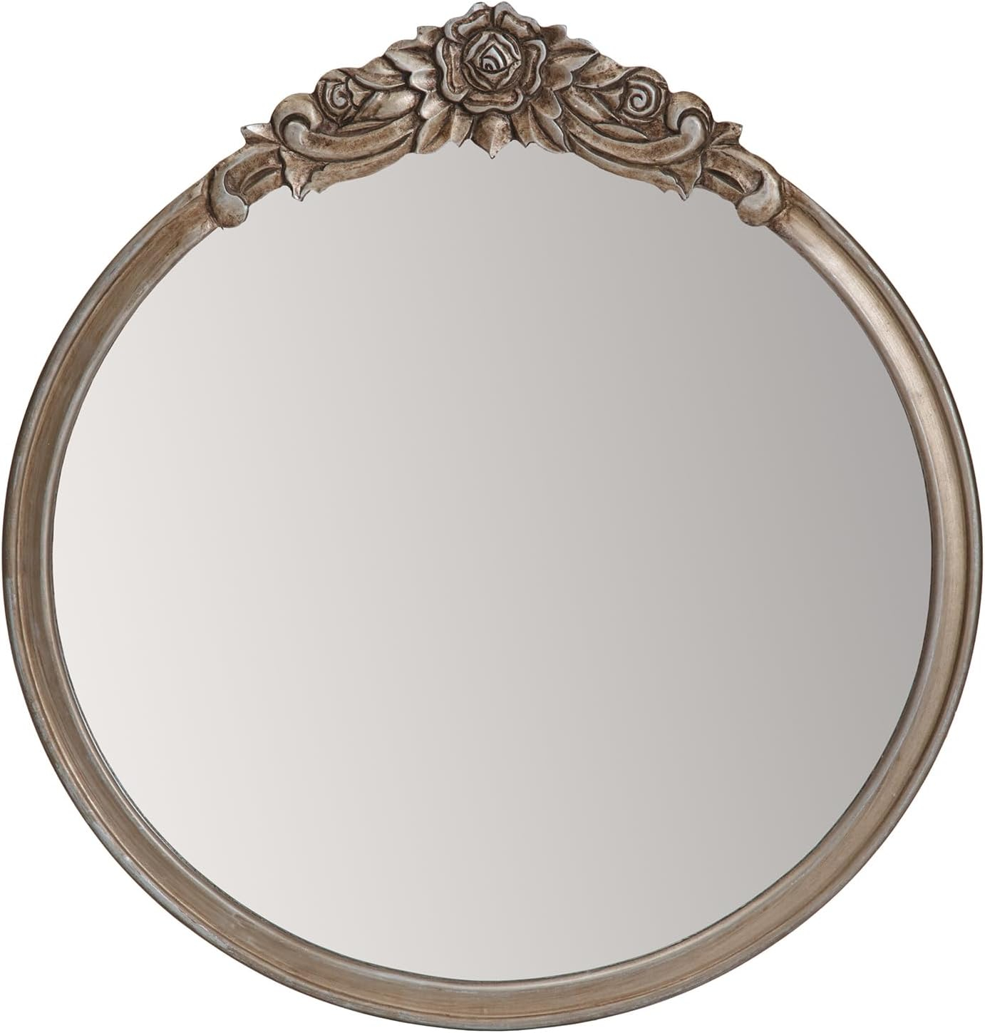 Amazon.com: Habitat Alaric Pewter 21.5-In Mirror : Home &Amp; Kitchen regarding