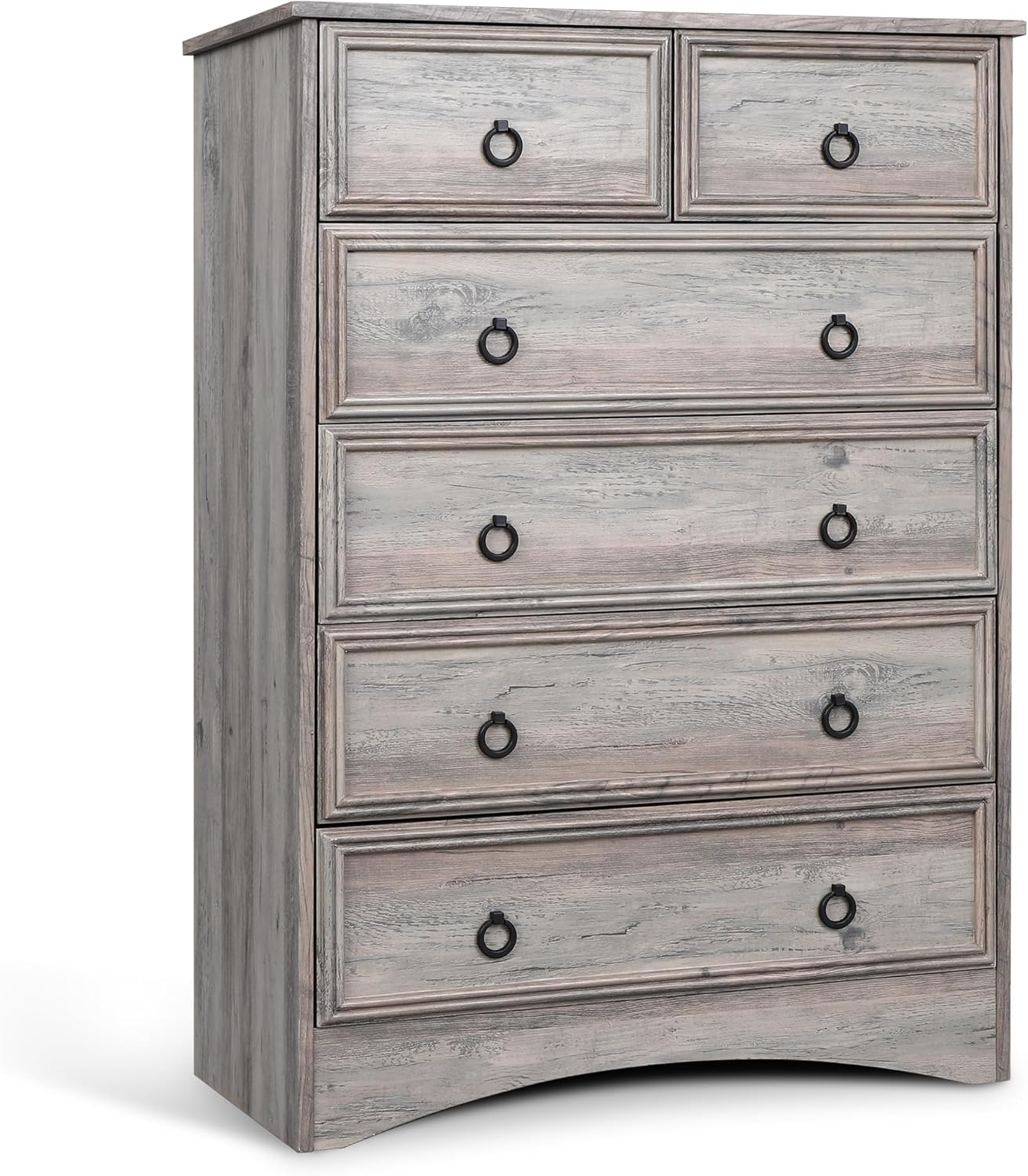 Amazon.com: Vvflu Grey Dresser Tall For Bedroom, Wood 6 Chest Drawers ... for Beyond Storage How the Arden 6-Drawer Dresser Enhances Your Bedroom