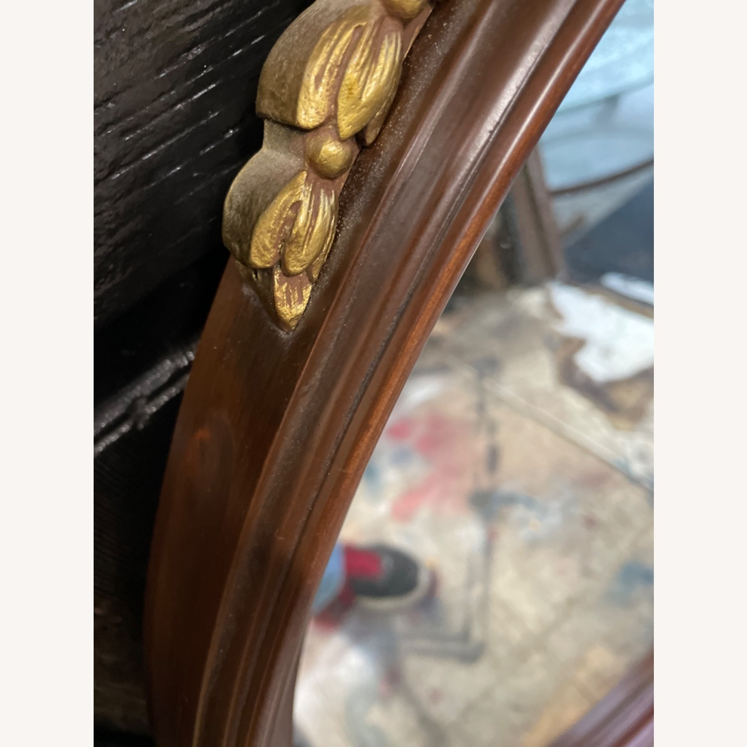 Antique 1900S Oval Wooden Framed Wall Mirror - Aptdeco for Exploring the Enduring Appeal of Bozeman Framed Oval Decorative Mirrors