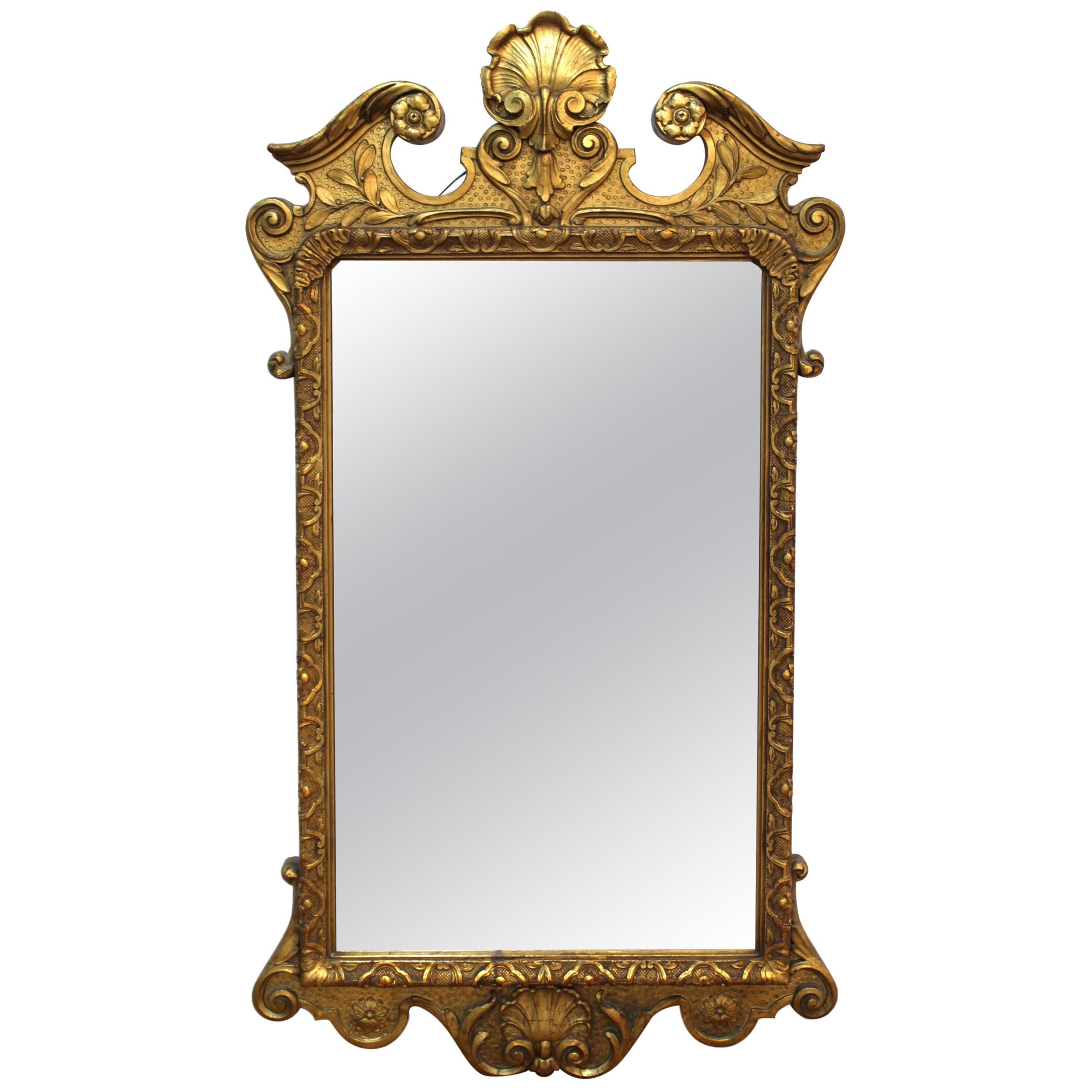 Baroque Style Giltwood Wall Mirror For Sale At 1Stdibs pertaining to