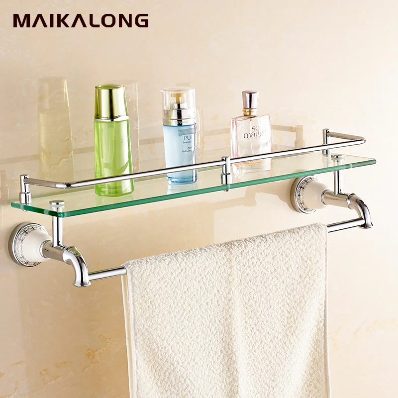 Bathroom Glass Shelf With Towel Bar – Everything Bathroom with regard to Expert Tips for Installing and Styling Your New Glass Shelf with Towel Bar