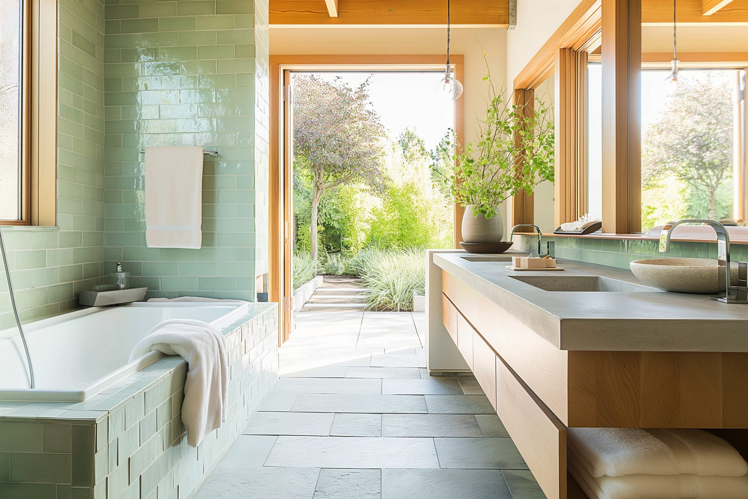 Before & After: Serene Bathroom Ideas - Decorilla Online Interior Design with regard to