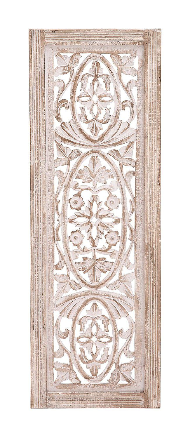 Benzara Bm01908 Rectangular Mango Wood Wall Panel Hand Crafted With ... throughout Crafted by Hand The Enduring Charm of a Rectangular Mango Wood Mirror