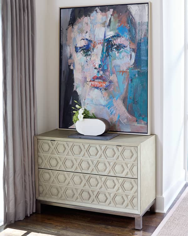 Bernhardt Santa Barbara Antiqued Mirror Trim Chest | Neiman Marcus intended for
