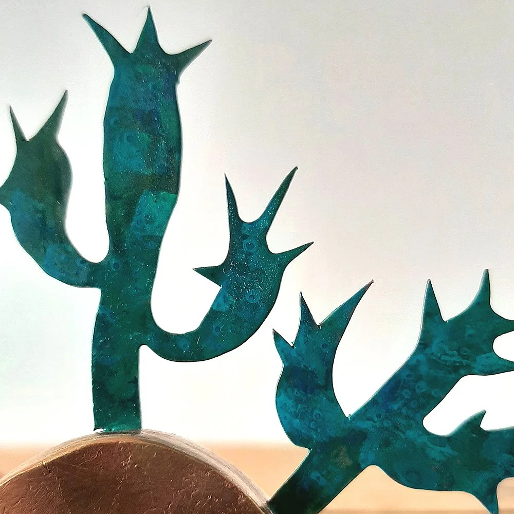 Brass Cacti Botanical Sculpture — Kerry Day Arts with regard to