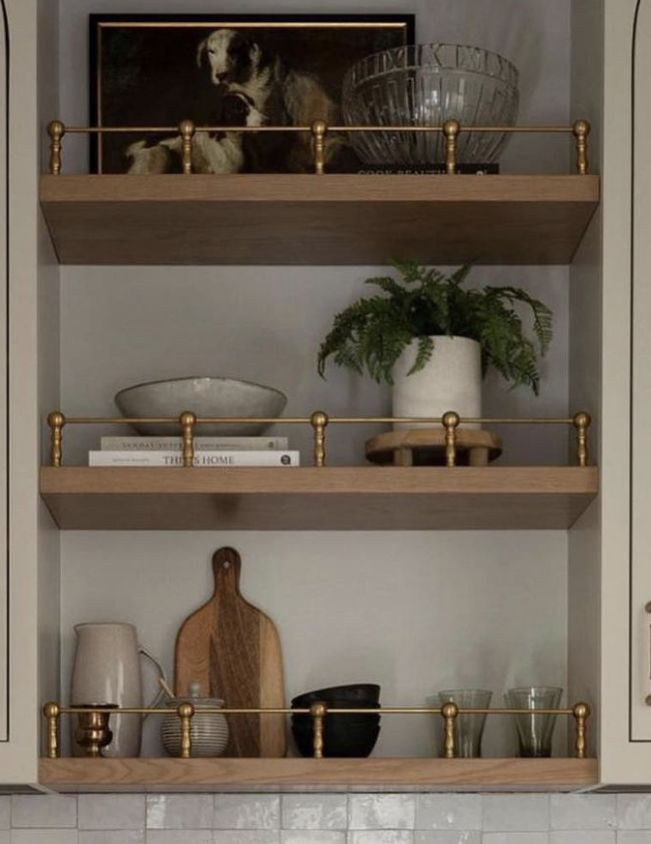 Brass Rail Gallery Shelf At Curtis Michel Blog inside From Concept to Installation Your Guide to 30-Inch Seamless Aged Brass Shelves