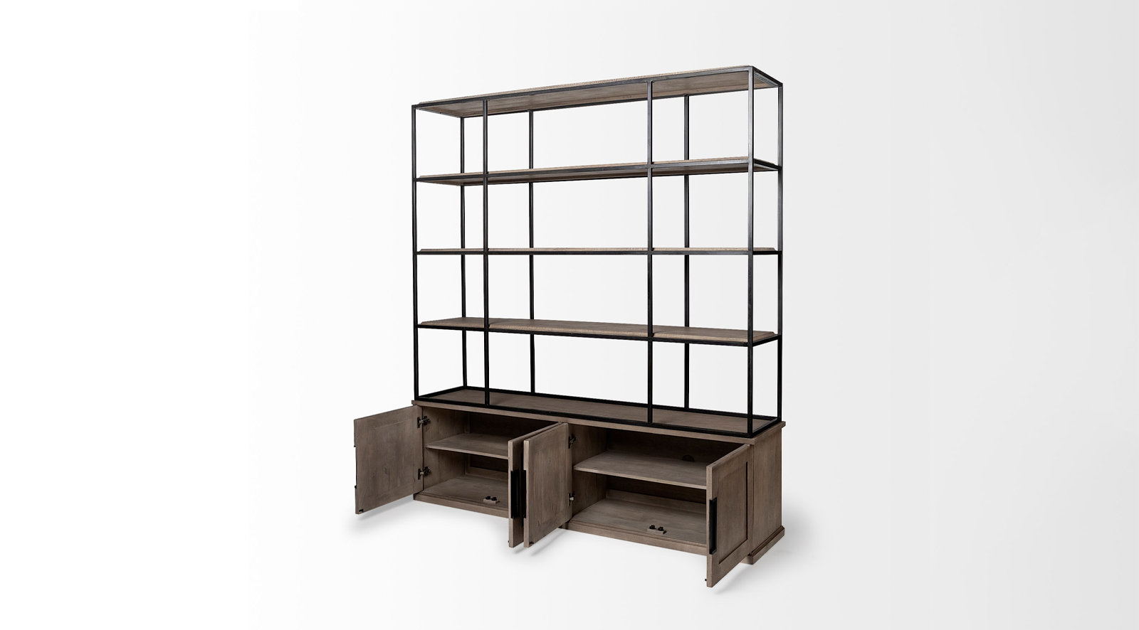 Braxton-I Shelving Unit - Wood N Tassel Home pertaining to