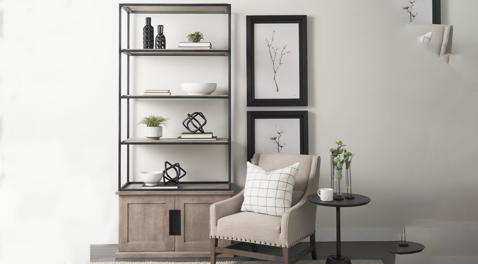 Braxton Ii-Shelving Unit - Wood N Tassel Home for Bringing Warmth and Organization Home with Braxton II Shelving