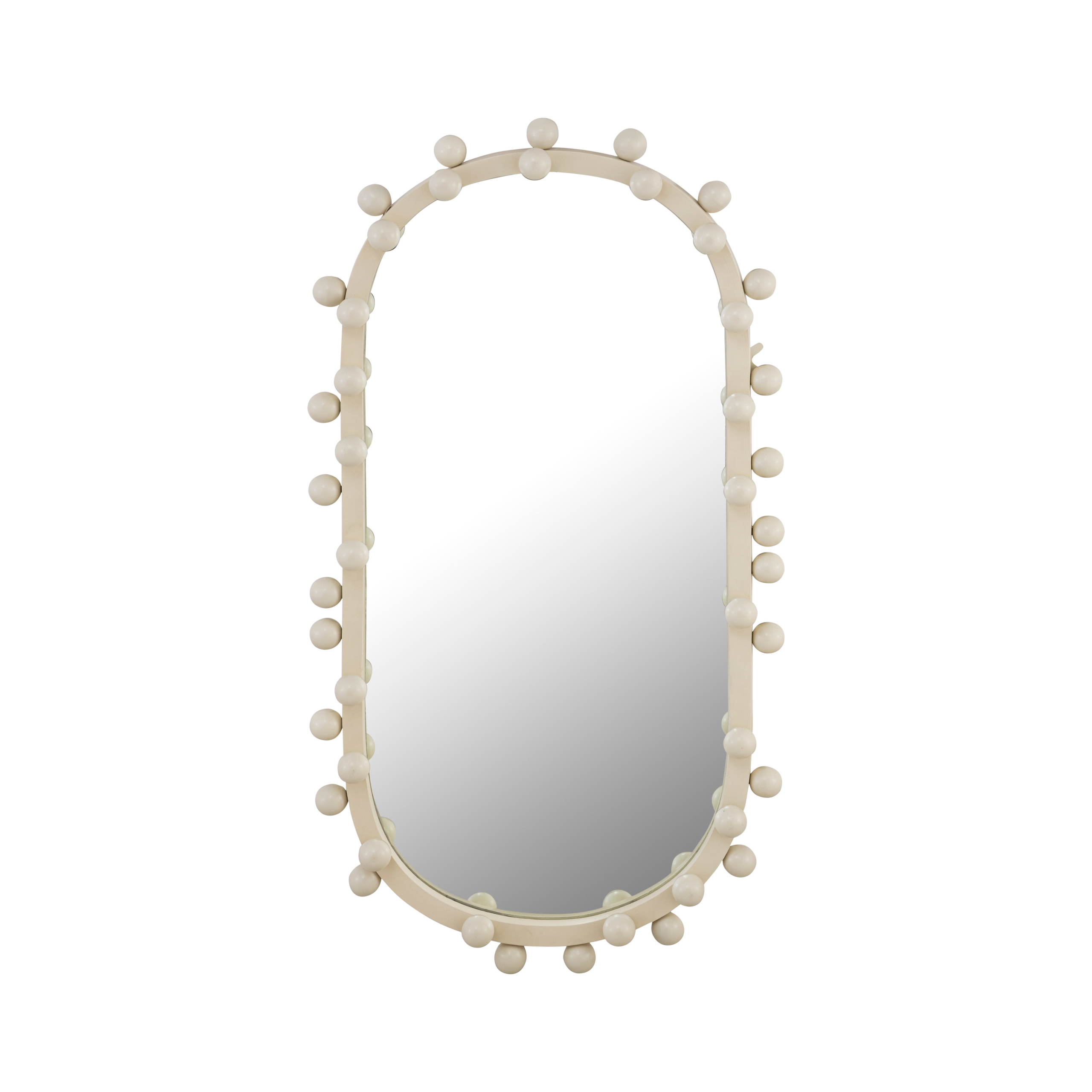 Bubbles Ivory Oval Wall Mirror | Oval Wall Mirror, Bubble Wall, Mirror Wall in