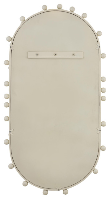 Bubbles Oval Wall Mirror, Large - Transitional - Wall Mirrors - By Tov ... with How a Bubbles Ivory Oval Wall Mirror Can Elevate Your Living Space