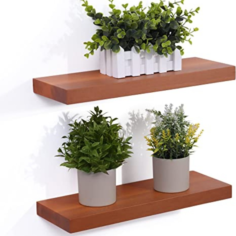 Buy Solid Wood Live Edge Deep Floating Shelves Online pertaining to