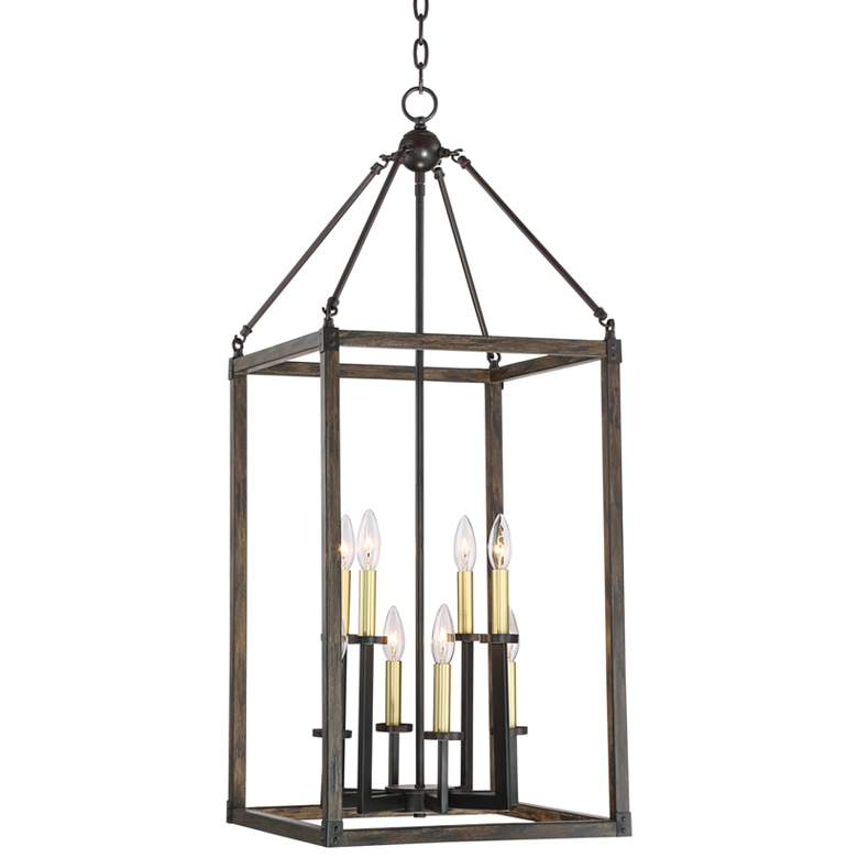 Cayden 16" Wide Antique Brass And Bronze Foyer Chandelier - #9H246 ... with