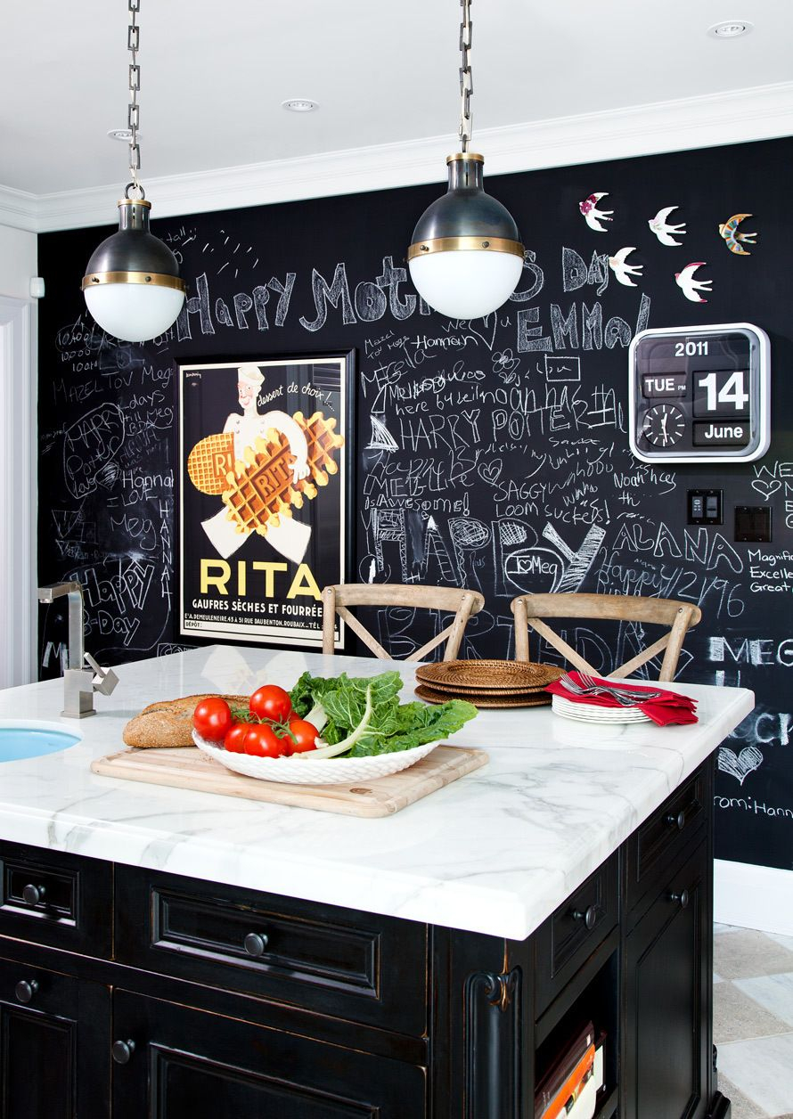 Chalk Wall + Kitchen | Kitchen Chalkboard, Sweet Home, Chalkboard Wall ... with