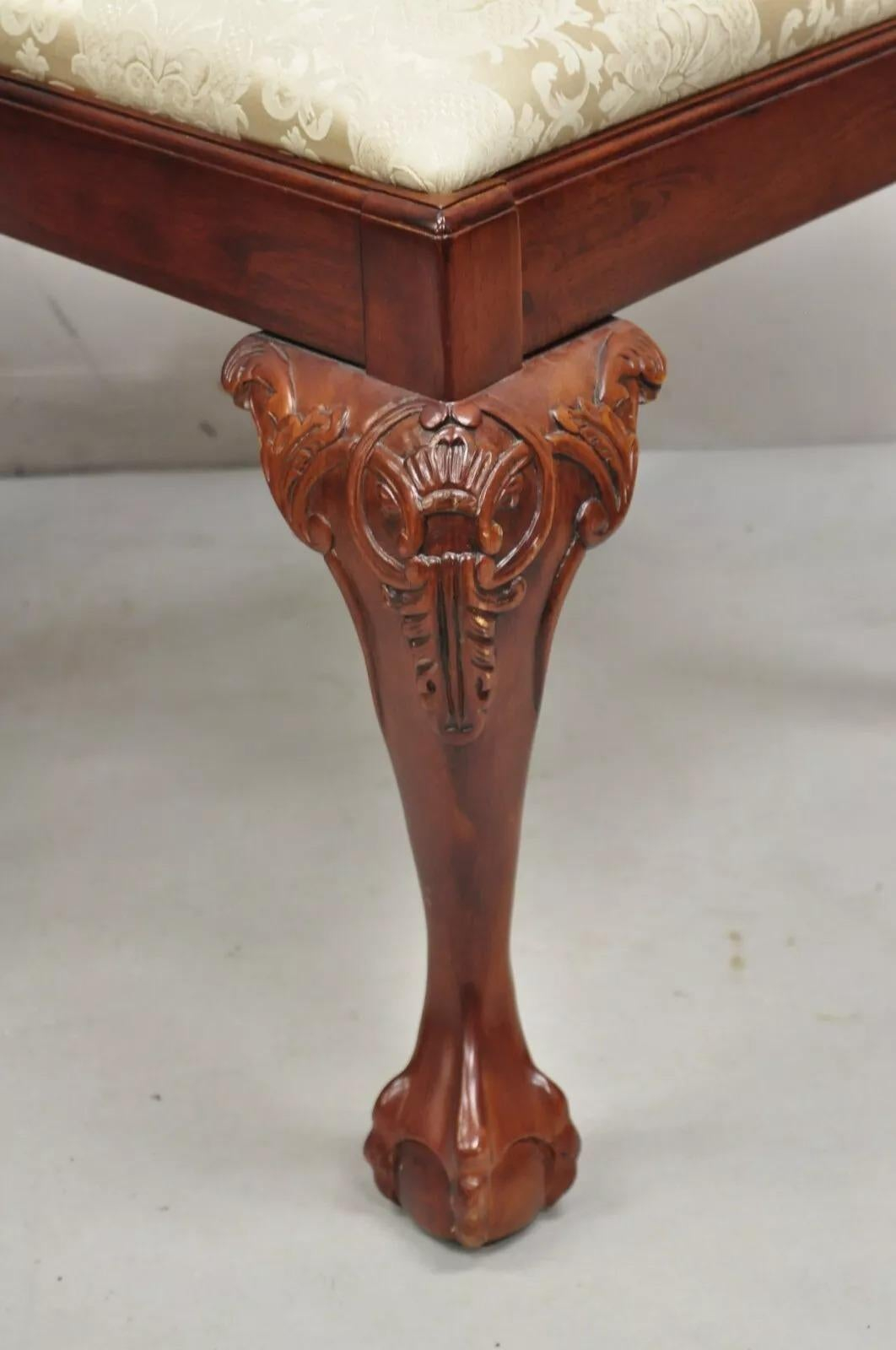 Chippendale Style Carved Mahogany Ball And Claw Dining Room Chairs ... with regard to